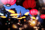 上海迪士尼乐园夜景