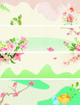 花卉文艺清新banner背景