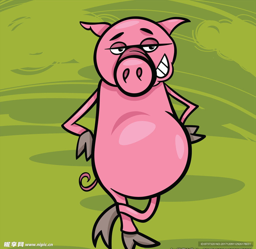 卡通小猪 矢量猪 猪年卡通设计图__广告设计_广告设计_设计图库_昵图网nipic.com