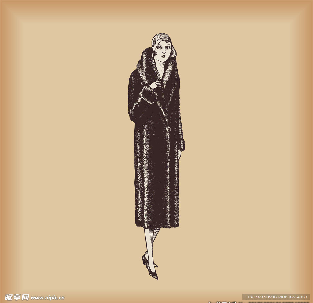 钢笔画欧式画面