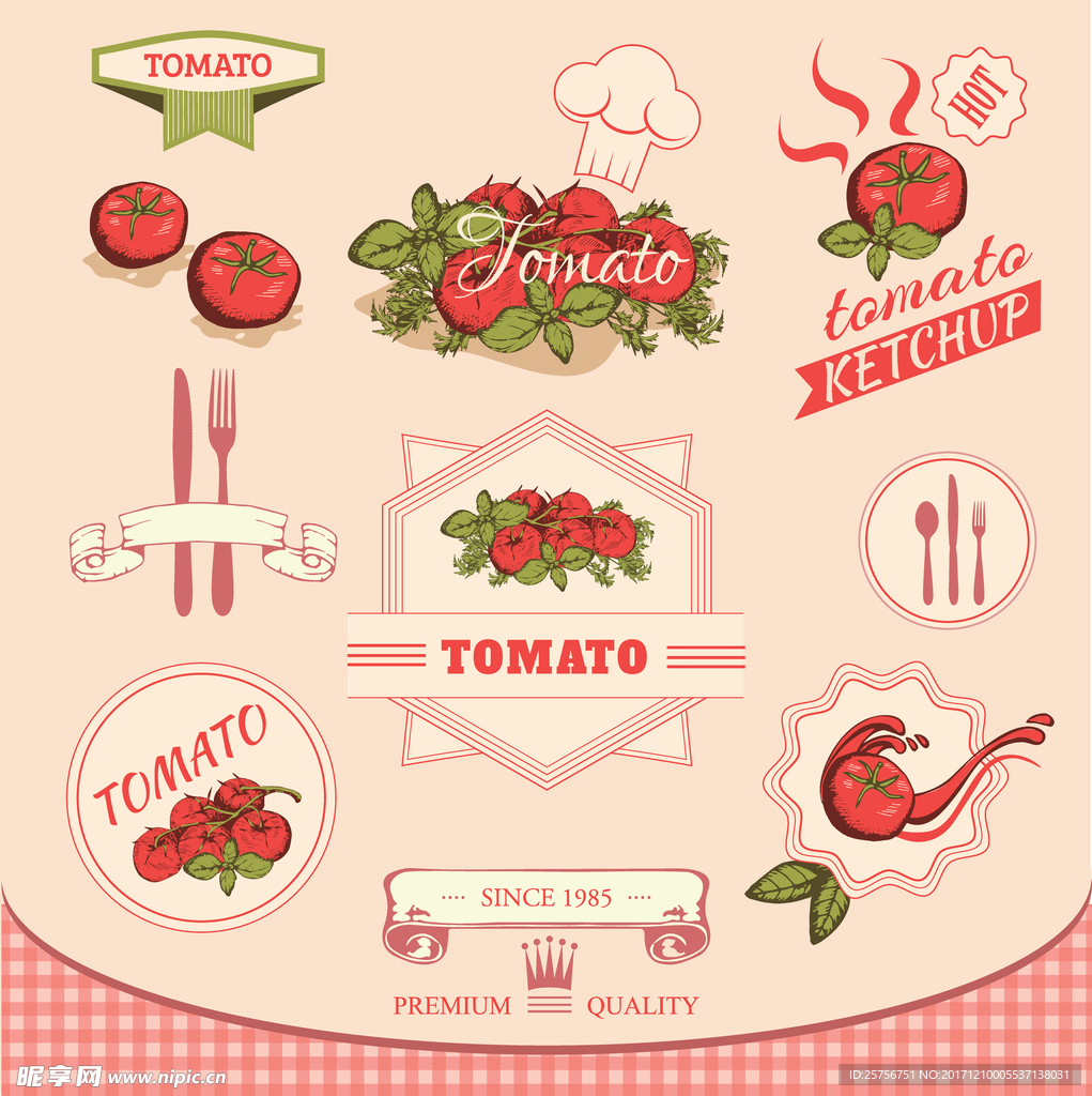 番茄标签设计
