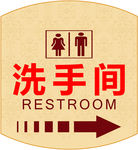 洗手间 标牌 指示牌