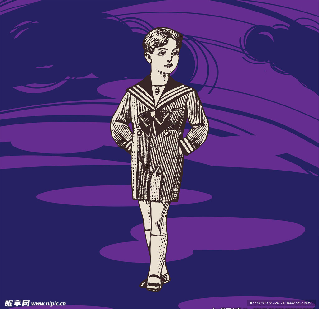 钢笔画欧式画面