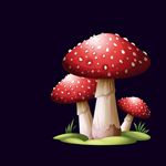 卡通蘑菇食物图片