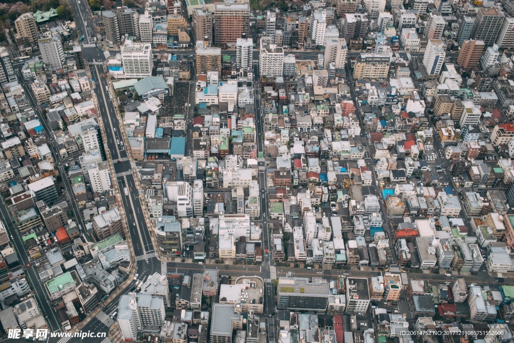 俯瞰城市风光
