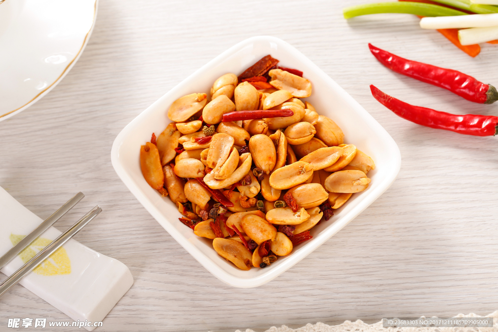 椒盐花生美食图片素材