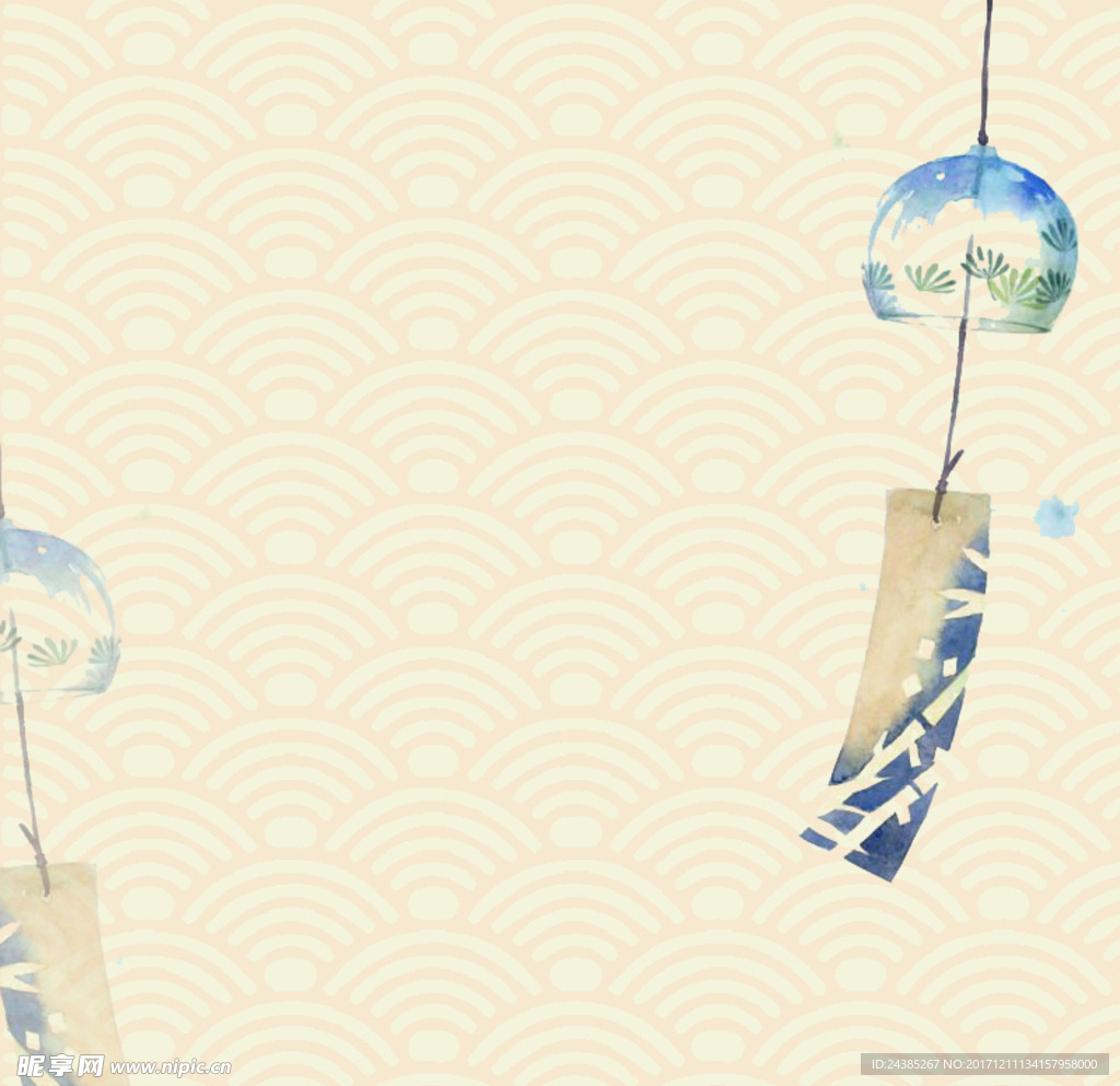 日系小清新淘宝主图背景