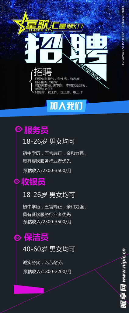招聘展架