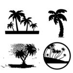 矢量椰子树