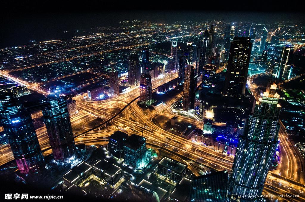 壮观的城市夜景