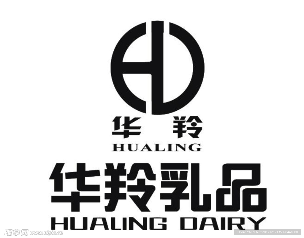 华羚乳品logo