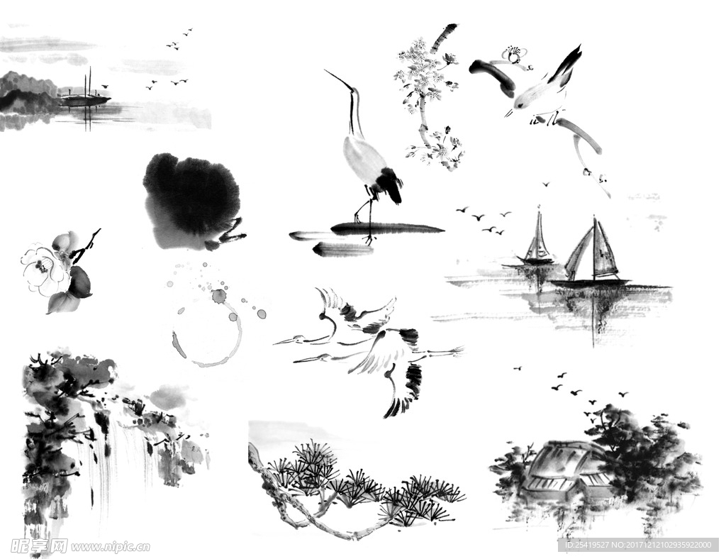 水墨素材