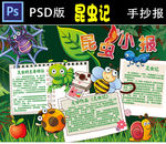 昆虫记小报PSD版