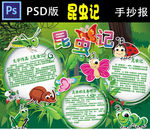 昆虫记小报PSD版