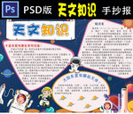 天文知识小报PSD版