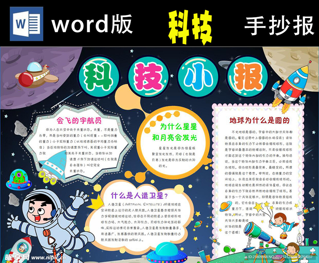 科技知识小报Word版