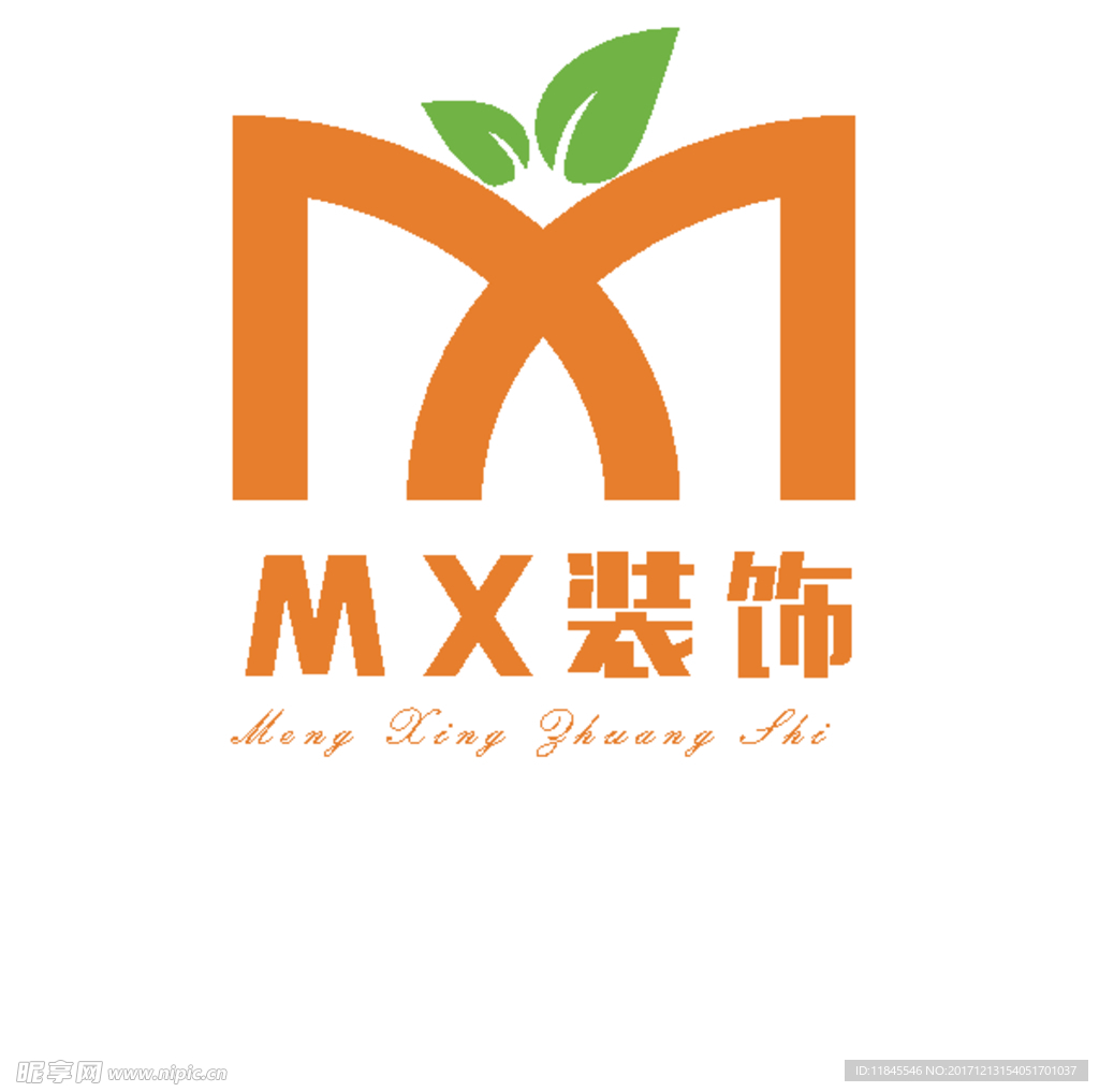 MX字母logo设计