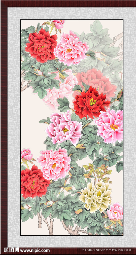 国画牡丹