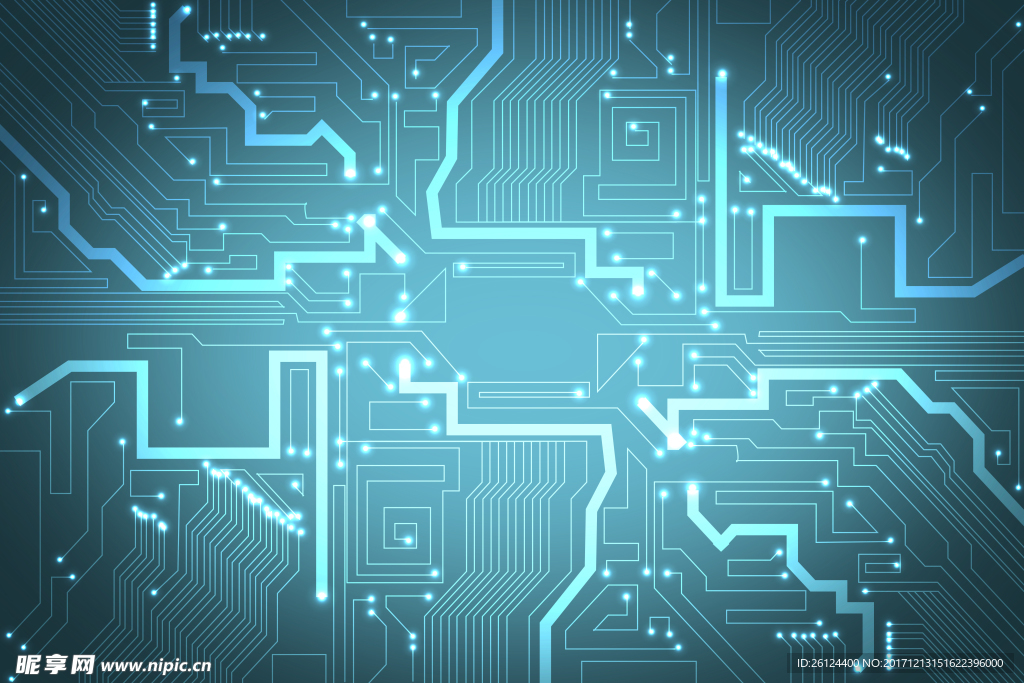 科技 几何 立体 粒子 光影