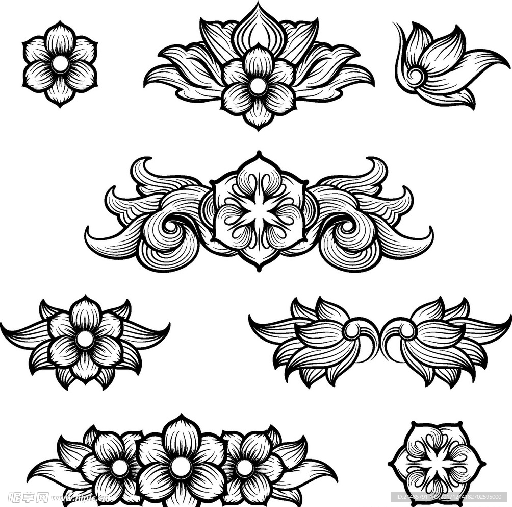 欧式花纹