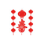 灯笼剪纸