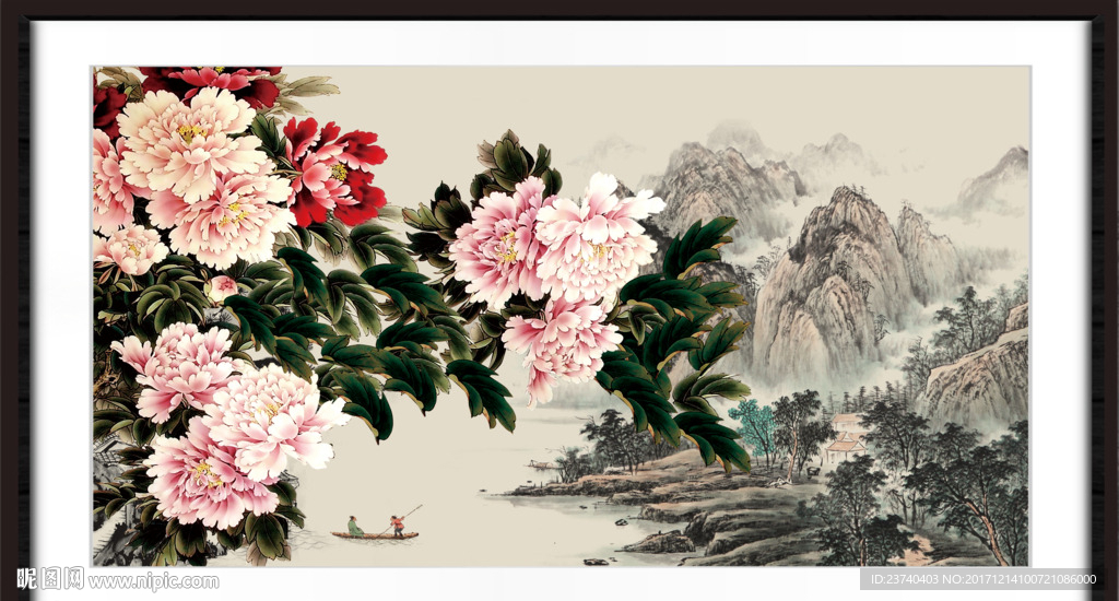 国画牡丹