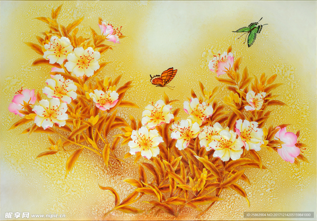 花朵蝴蝶