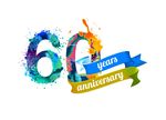 60周年色彩喷溅潮流icon