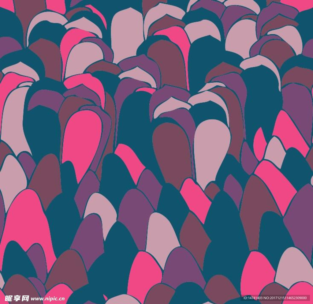 抽象幻想平面错觉线圈几何体矢量