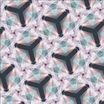 抽象立体几何三角渐变立体矢量图