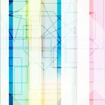 渐变手绘几何线条图案矢量图