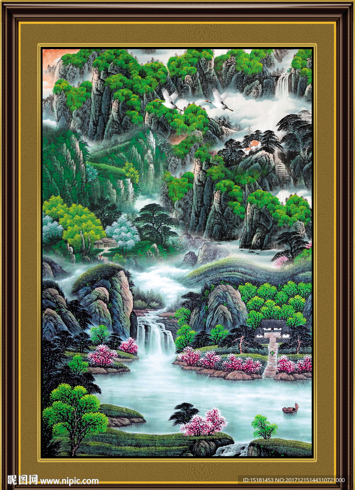 巨幅山水画