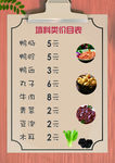 食物配料海报