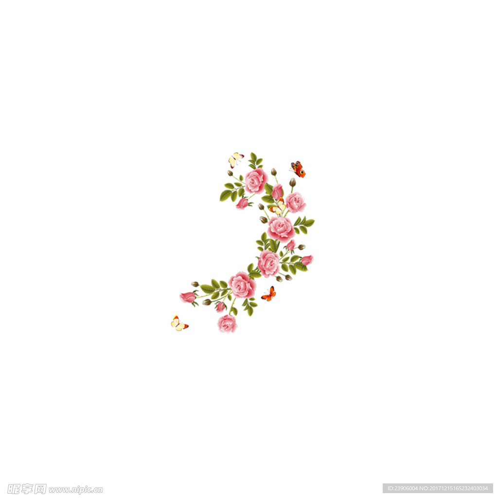 手绘免扣花