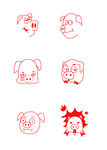 卡通小猪表情