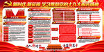 学习党的十九大精神展板宣传栏