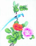 中式花鸟工笔画