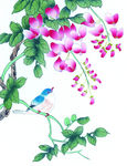 中式花鸟工笔画