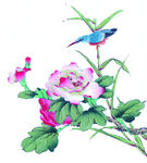 中式花鸟工笔画