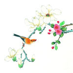 中式花鸟工笔画