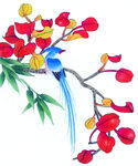 中式花鸟工笔画