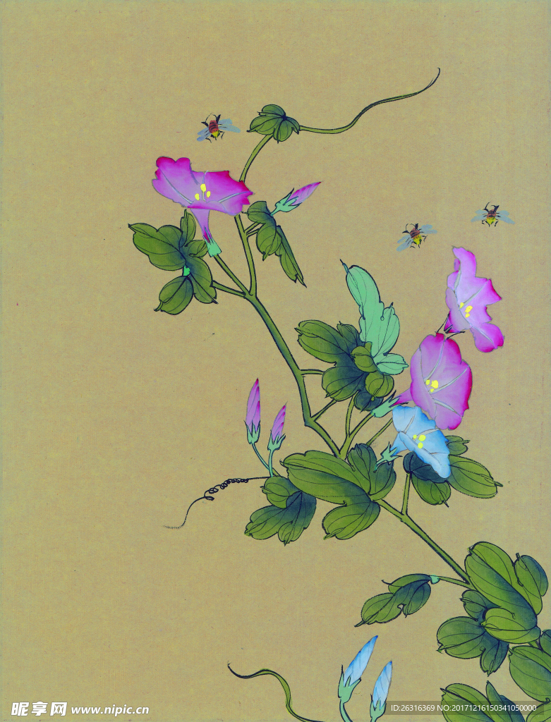 中式花鸟工笔画