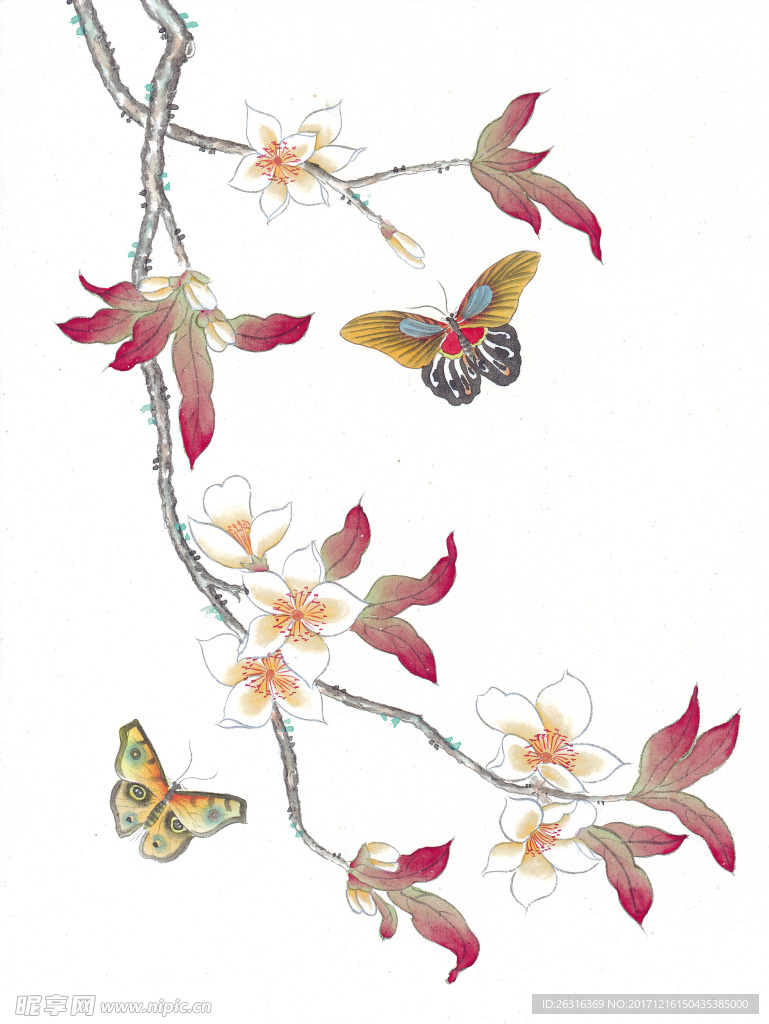 中式花鸟工笔画