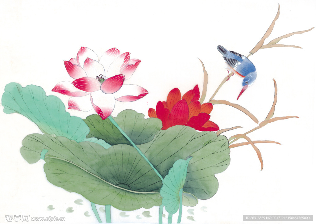 中式花鸟工笔画
