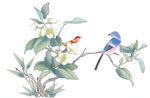 中式花鸟工笔画
