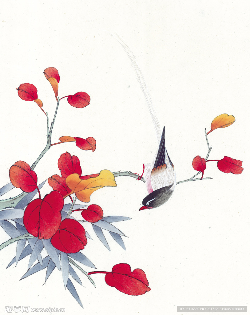 中式花鸟工笔画