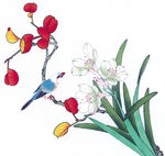 中式花鸟工笔画