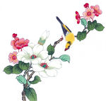 中式花鸟工笔画
