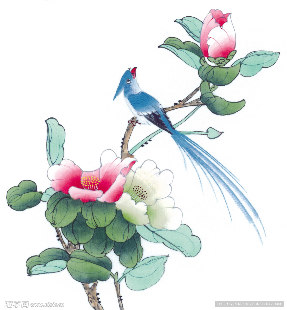 中式花鸟工笔画