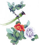 中式花鸟工笔画
